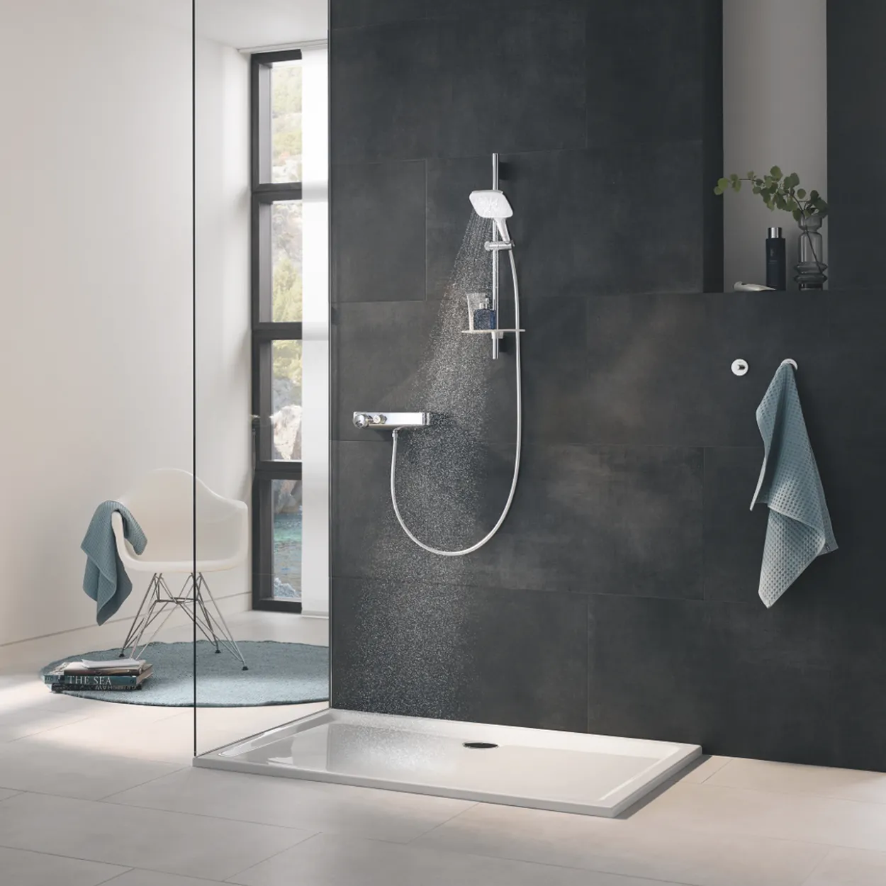 Grohe rsh smartactive cube 130 dusjsett 3-spray 600 8,5l månehvit