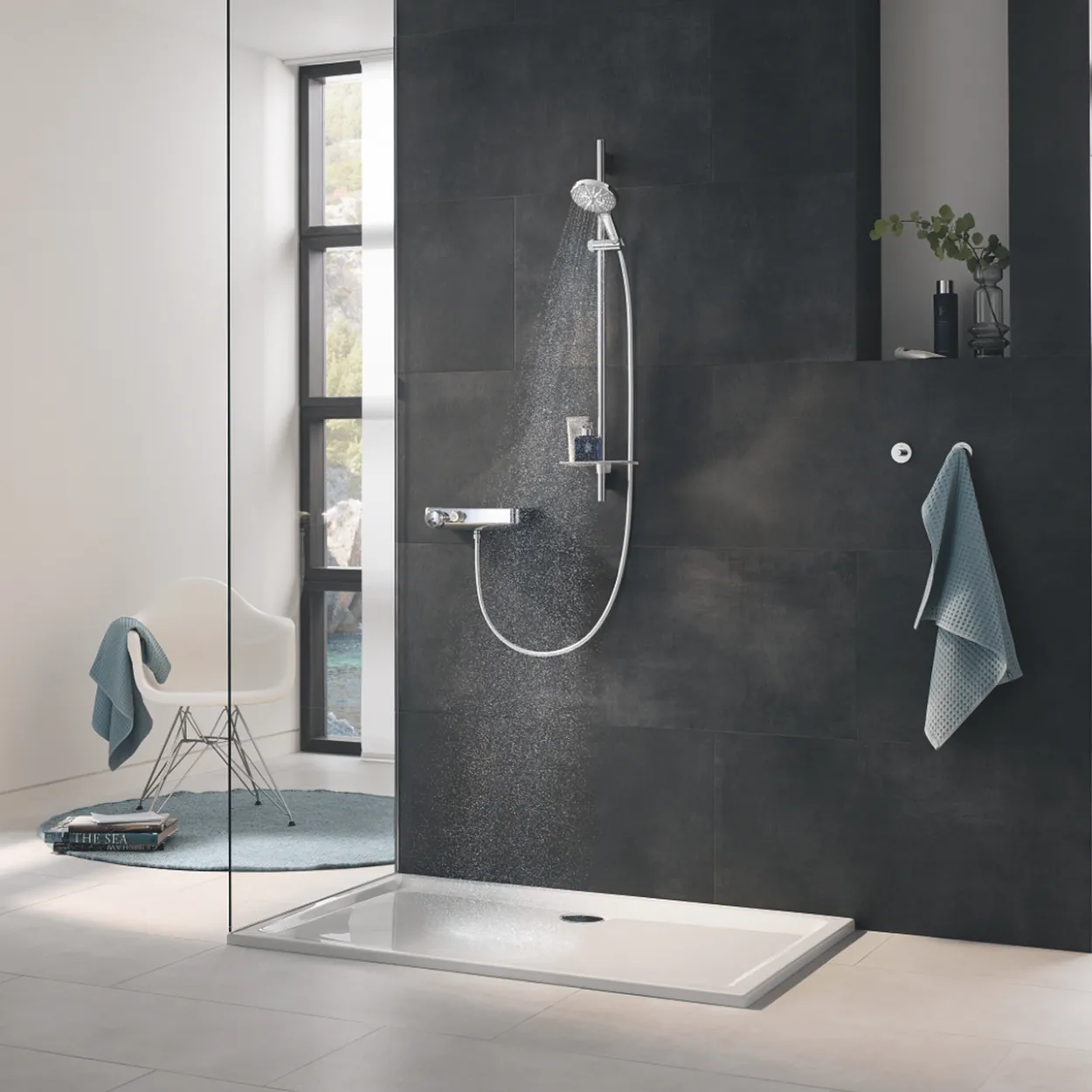 Grohe rsh smartactive 130 dusjsett 3-spray 900 8,5l krom