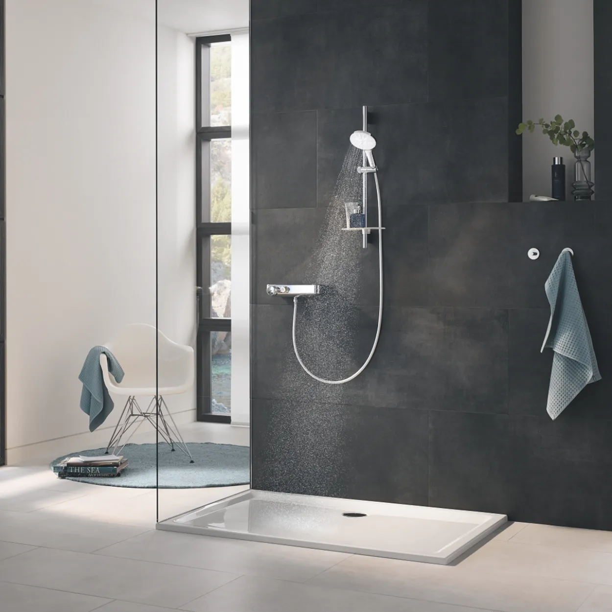 Grohe rsh smartactive 130 dusjsett 3-spray 600 12l månehvit