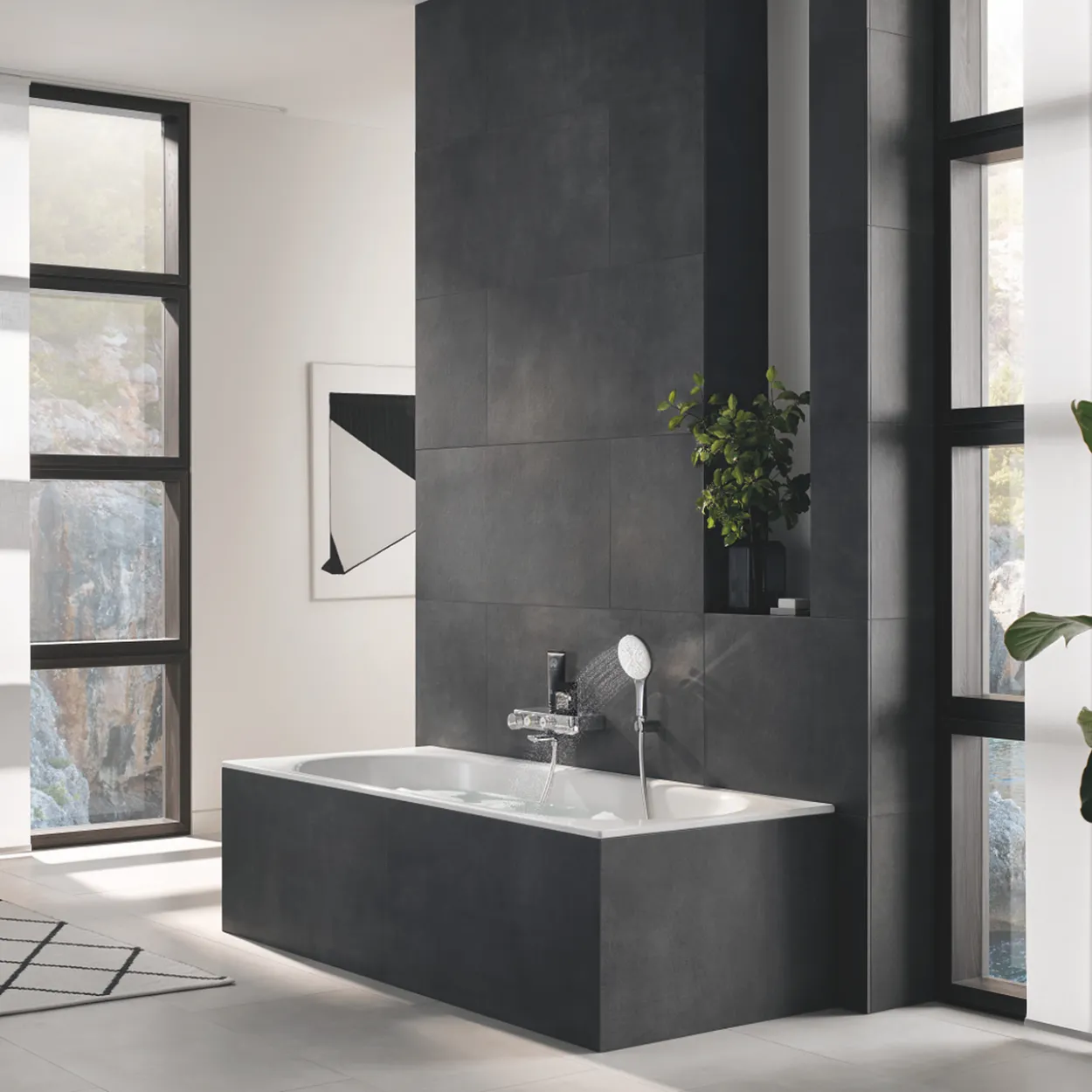 Grohe rsh smartactive 130 hånddusjsett 3-spray 8,5l månehvit