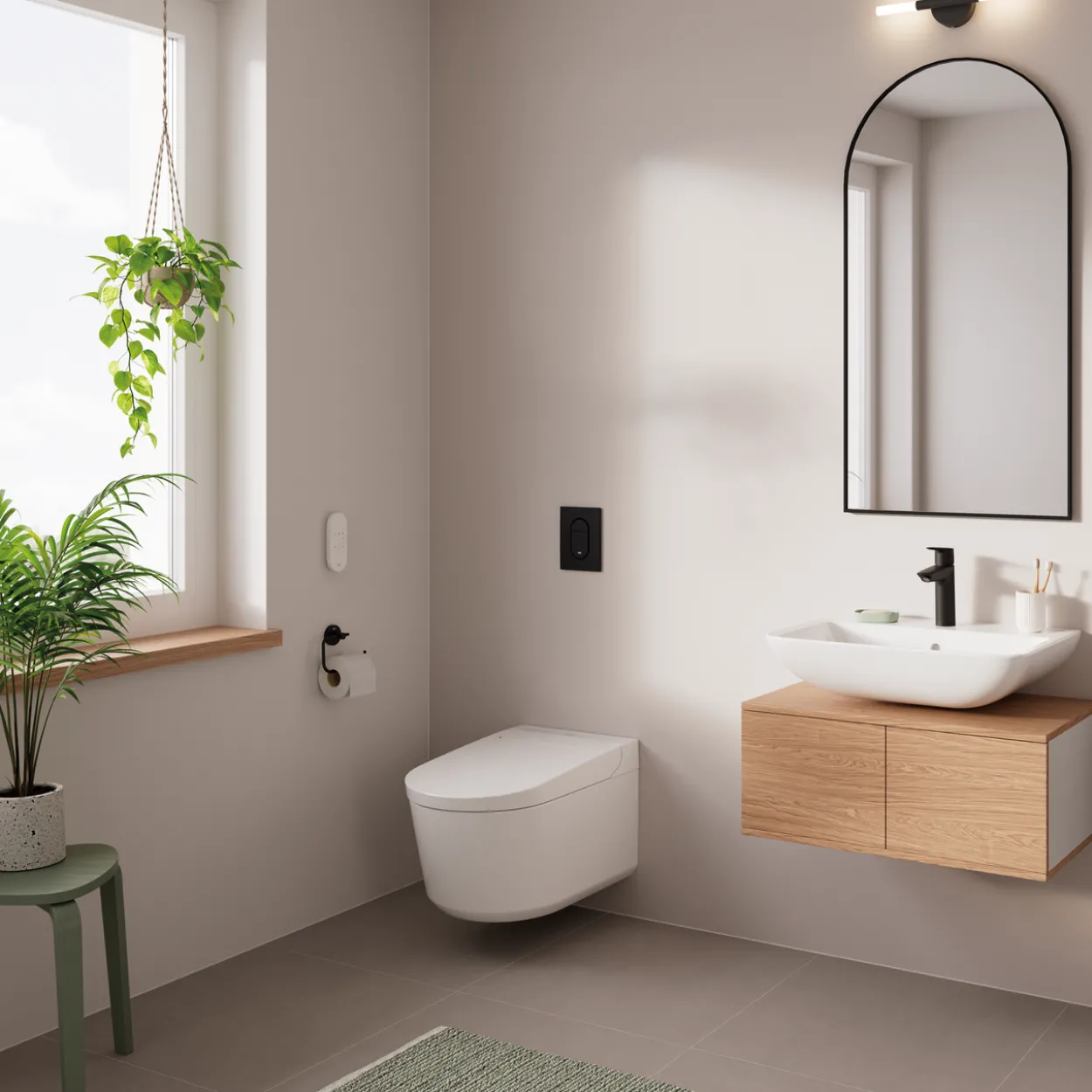 Grohe sensia basic vegghengt dusjtoalett