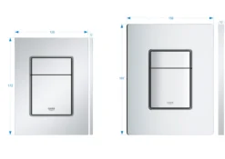 Grohe skate cosmopolitan small trykkplate krom