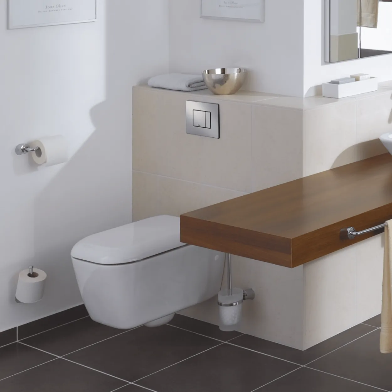 Grohe skate cosmopolitan trykkplate krom