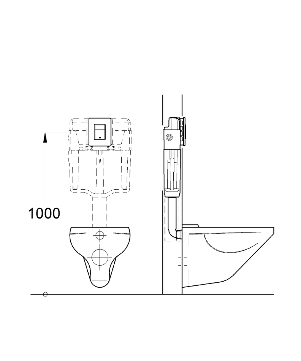 Grohe skate cosmopolitan trykkplate krom