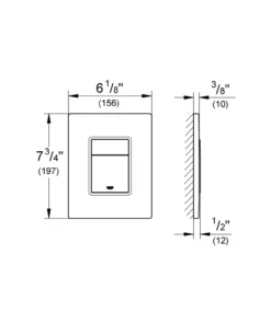 Grohe skate cosmopolitan trykkplate anti-fingerprint titan