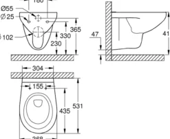 Grohe solido 4in1 set komplett innbyggingstoalett