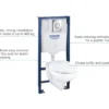 Grohe solido 4in1 set komplett innbygningstoalett m/trykkplate