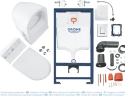Grohe solido perfect 4in1 set toalettpakke m/skate trykkplate