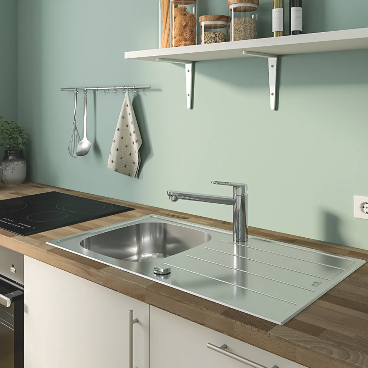 Grohe start flow kjøkkenarmatur krom