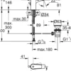 Grohe start flow s servantbatteri m/oppløft krom