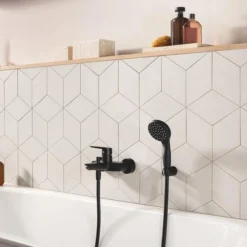 Grohe start kar- og dusjbatteri matt sort