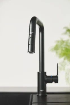 Grohe start kjøkkenarmatur m/uttrekkbar tut sort