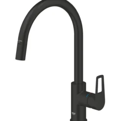 Grohe startloop kjøkkenarmatur m/uttrekkbar c-tut 8l matt sort