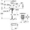 Grohe start servantbatteri small krom