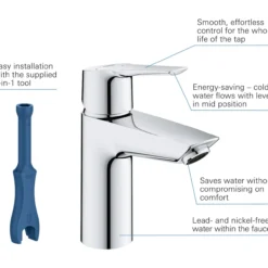 Grohe start servantbatteri small krom