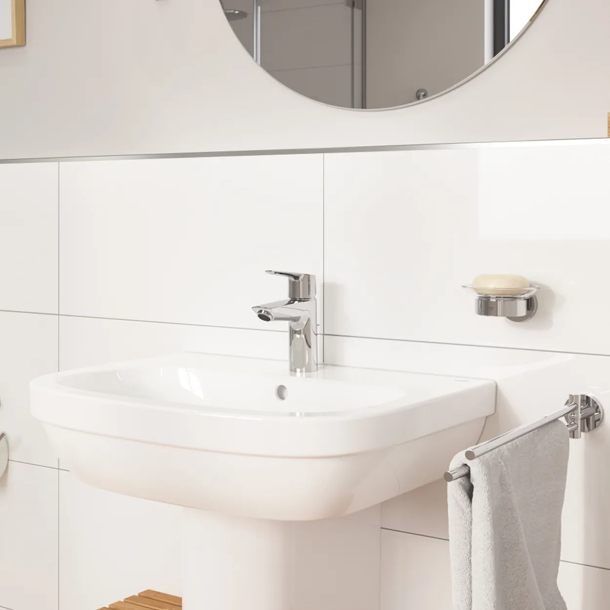 Grohe start s servantbatteri m/oppløft krom