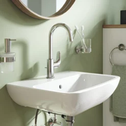 Grohe swift l servantbatteri m/oppløft & kaldstart krom