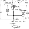Grohe swift m servantbatteri m/oppløft & kaldstart krom
