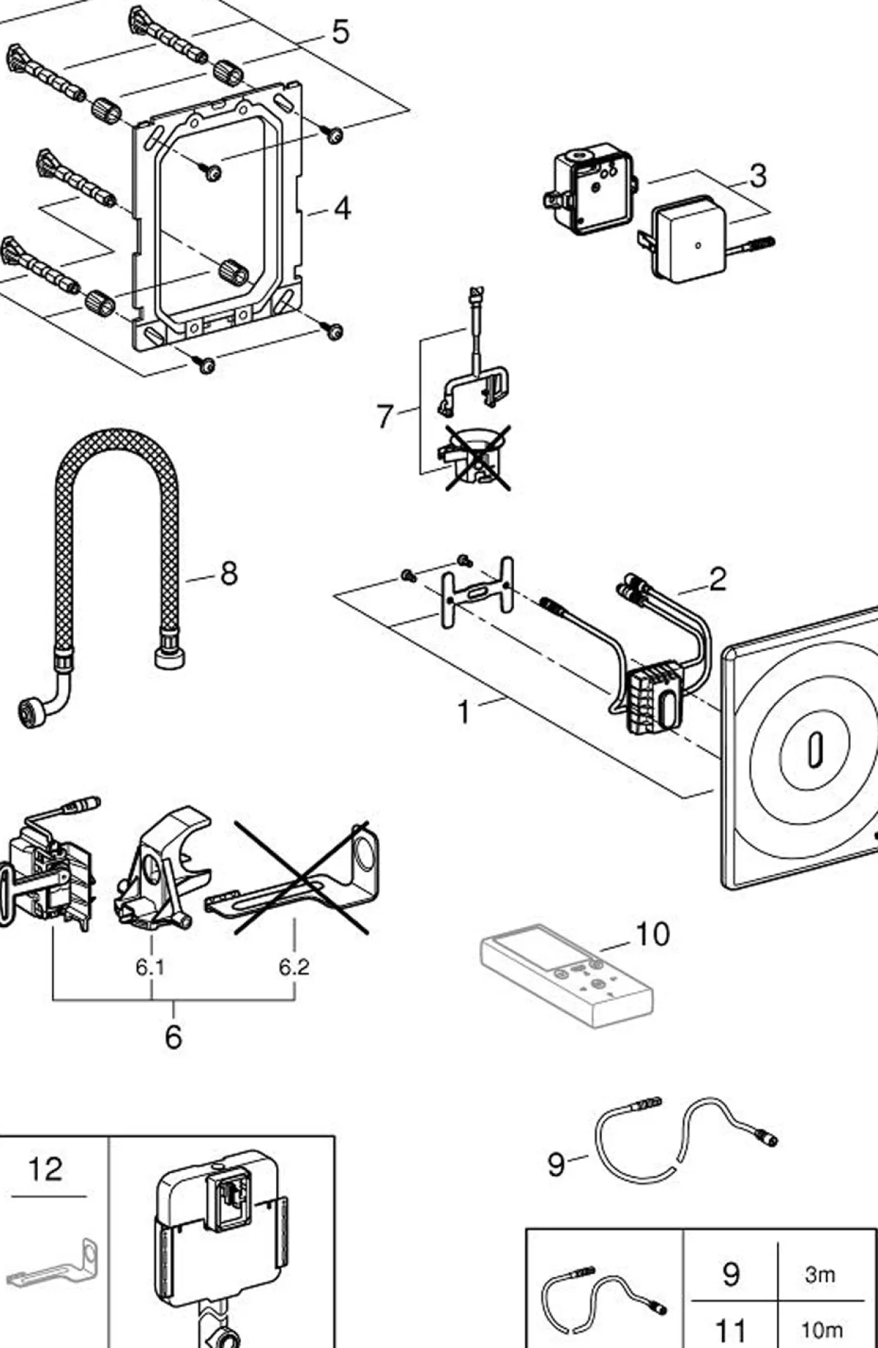 Grohe tectron surf berøringsfri spyling for sisterne krom