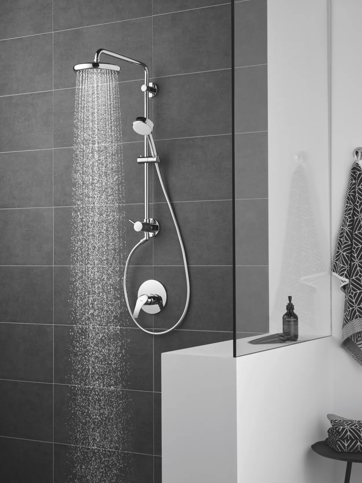 Grohe tempesta 210 takdusj watersaving m/1 sprayfunksjon