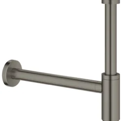 Grohe vannlås 1 1/4" børstet hard graphite