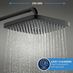 Grohe vitalio comfort 250 dusjsystem matt sort