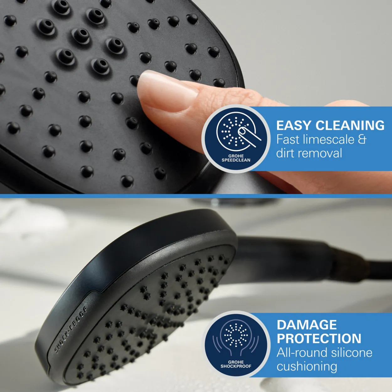 Grohe vitalio comfort 250 dusjsystem matt sort
