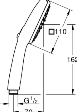 Grohe vitalio comfort 110 ii hånddusj krom