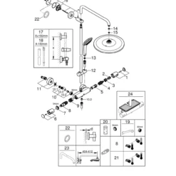 Grohe vitalio joy dusjsystem 310 krom