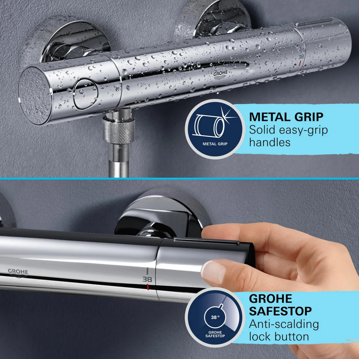 Grohe vitalio start 250 dusjsystem krom