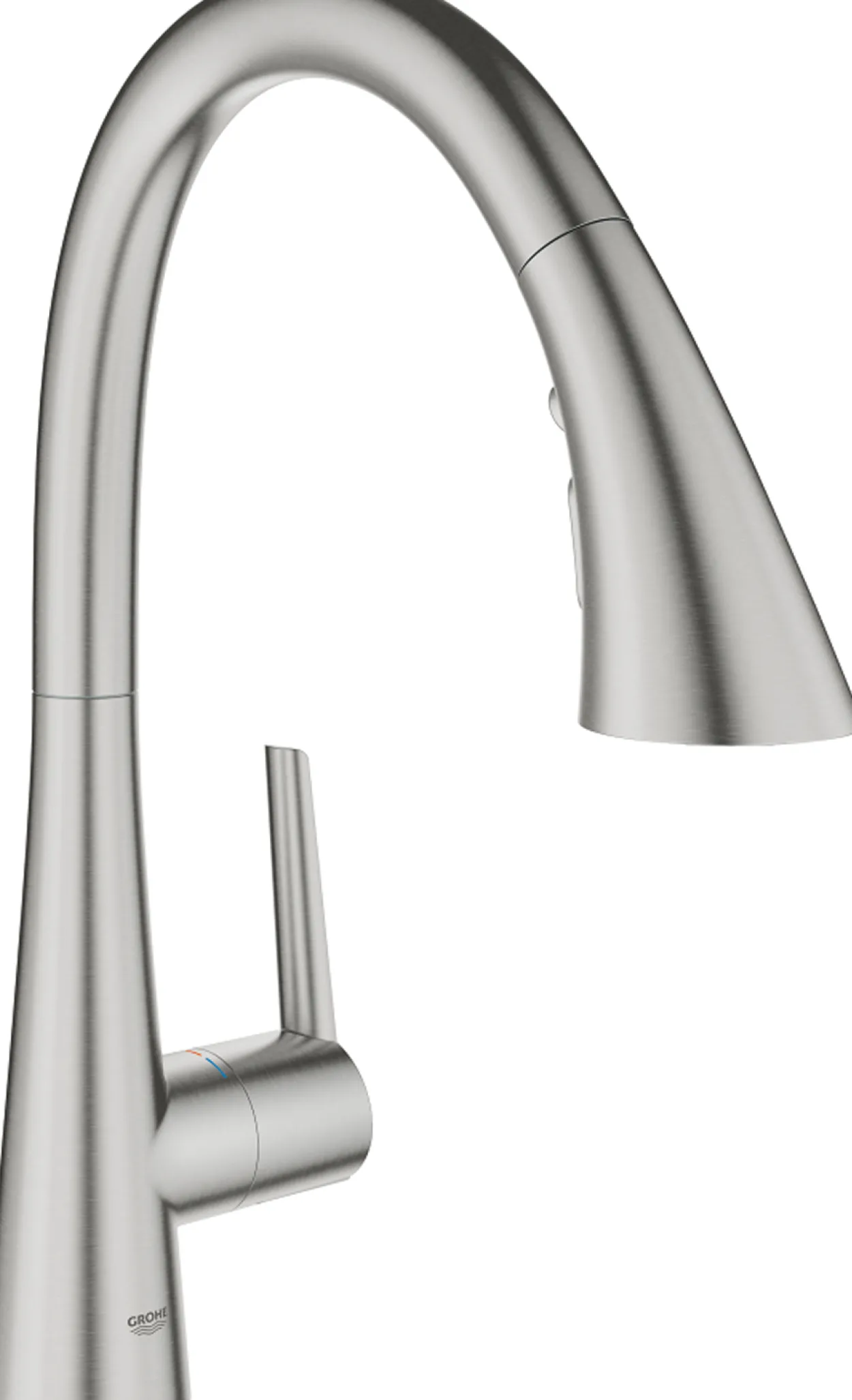 Grohe zedra kjøkkenarmatur m/uttrekkbar 3-sprays tut supersteel