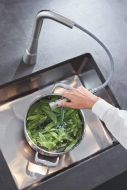 Grohe zedra smartcontrol kjøkkenarmatur m/uttrekkbar tut supersteel