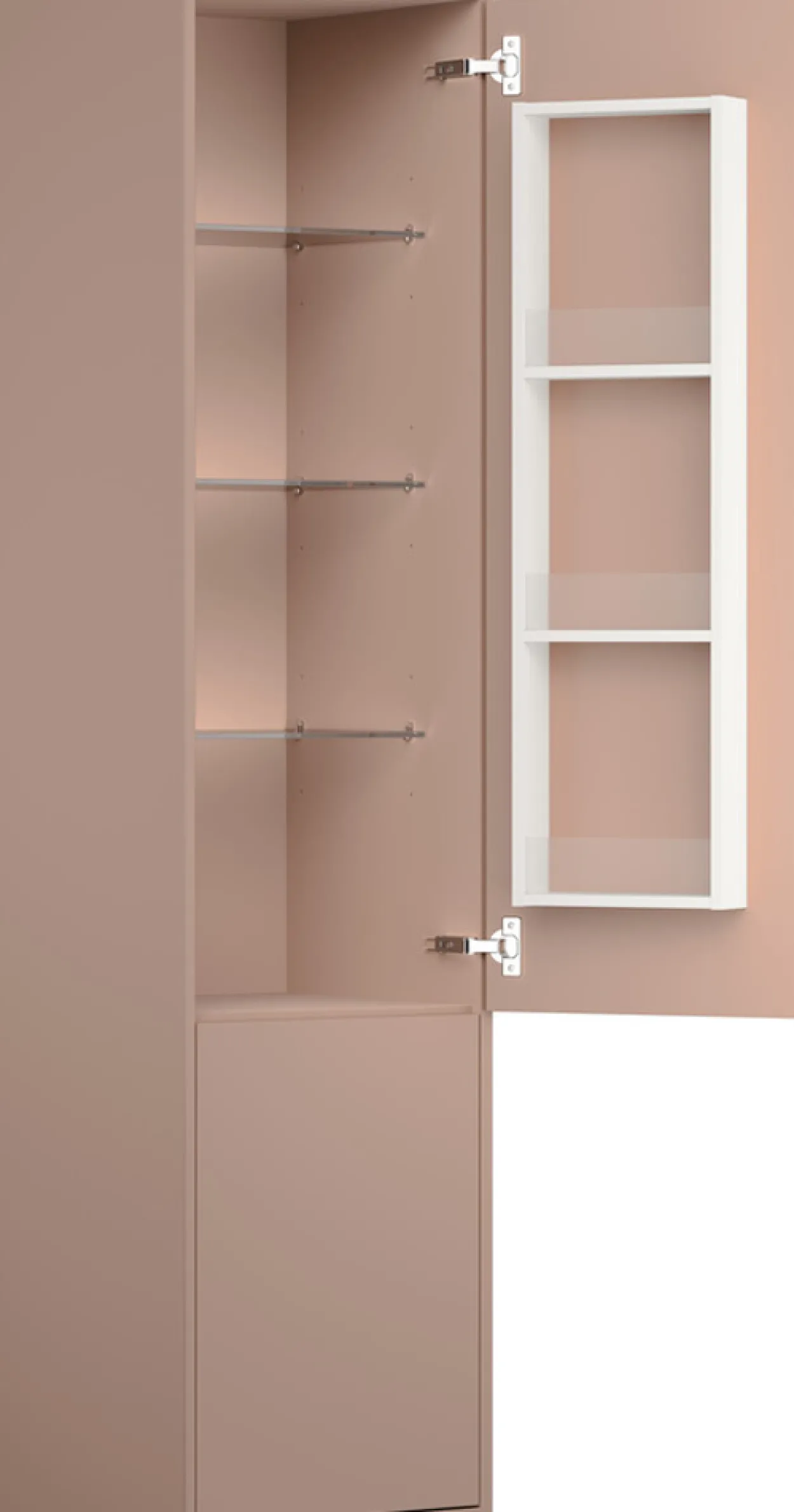 Gustavsberg artic høyskap 40x39 peach
