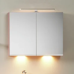 Gustavsberg artic speilskap 100 peach m/underbelysning & stikk