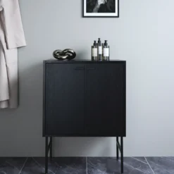 Gustavsberg artic veggskap 60x32 sort ask finer