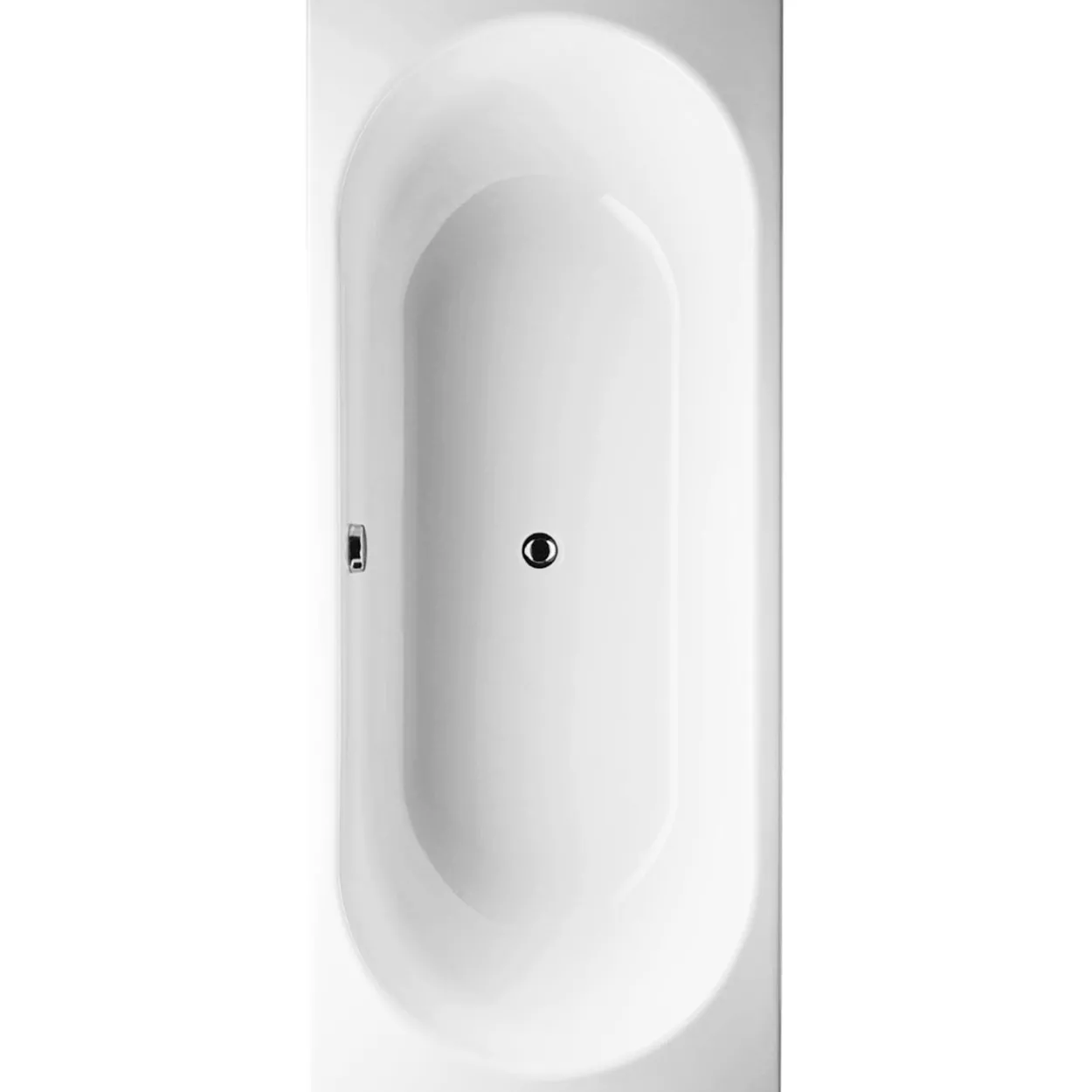 Gustavsberg 1220 badekar f/innbygning m/hull til overløp, hvit
