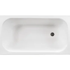 Gustavsberg 1300 badekar u/front og bensett 1300x700 hvit