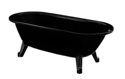 Gustavsberg 6368 frittstående badekar u/bensett sort