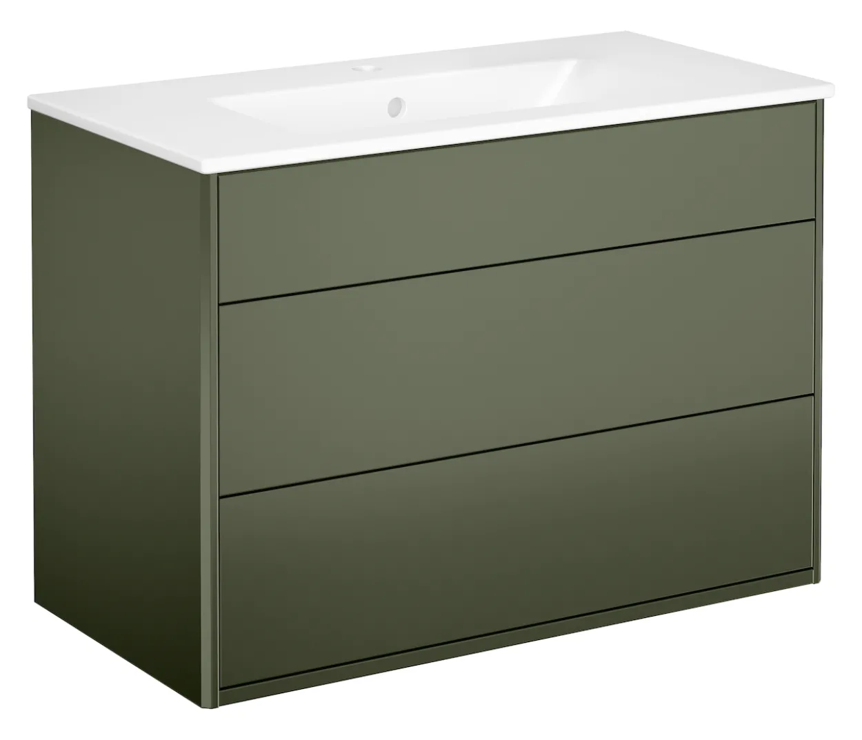 Gustavsberg graphic baderomsmøbel 80 cm grønn m/servant