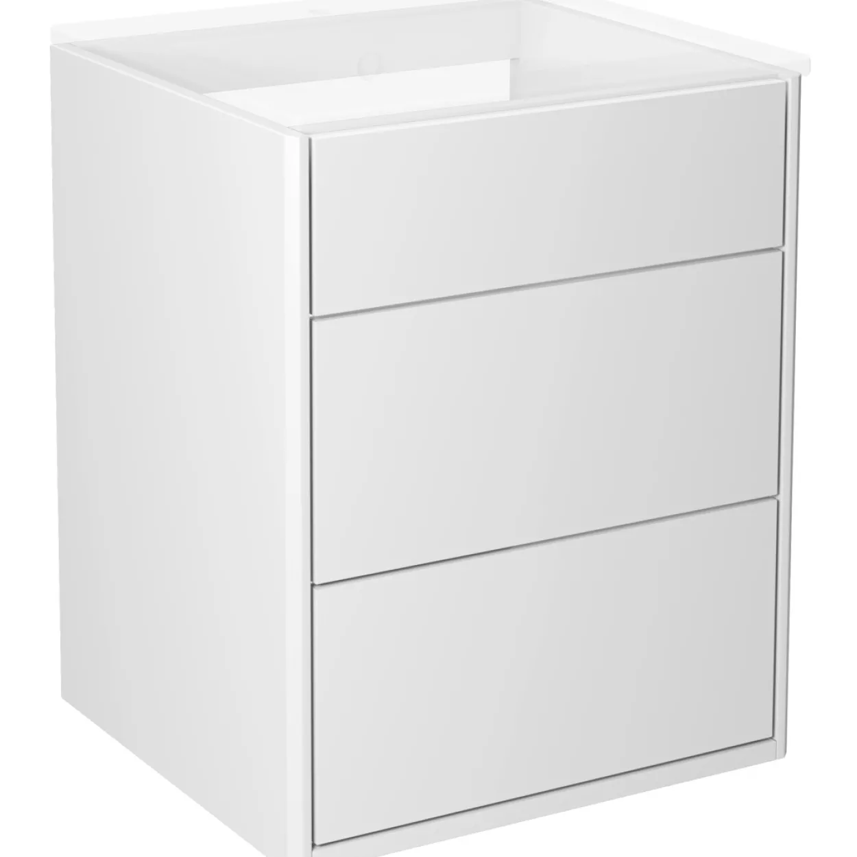 Gustavsberg graphic baderomsmøbel 45 cm hvit u/servant