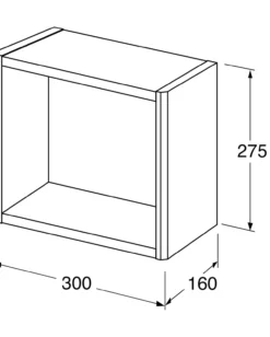 Gustavsberg graphic oppbevaringskube 30 cm grønn