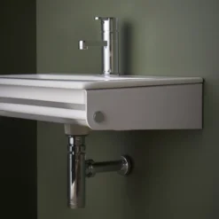 Gustavsberg graphic servantkonsoll 80 cm hvit