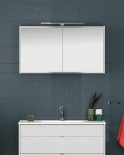Gustavsberg graphic speilskap 100 cm hvit