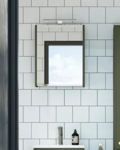 Gustavsberg graphic speilskap 45 cm grønn