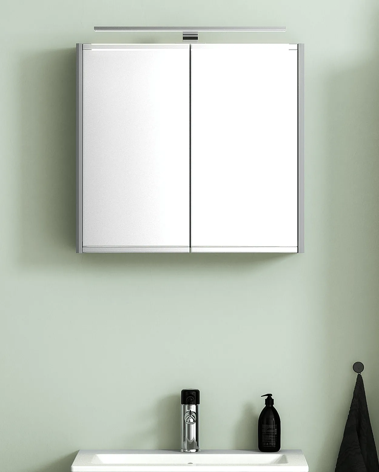 Gustavsberg graphic speilskap 60 cm grå