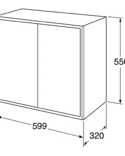 Gustavsberg graphic veggskap 60x32 grønn