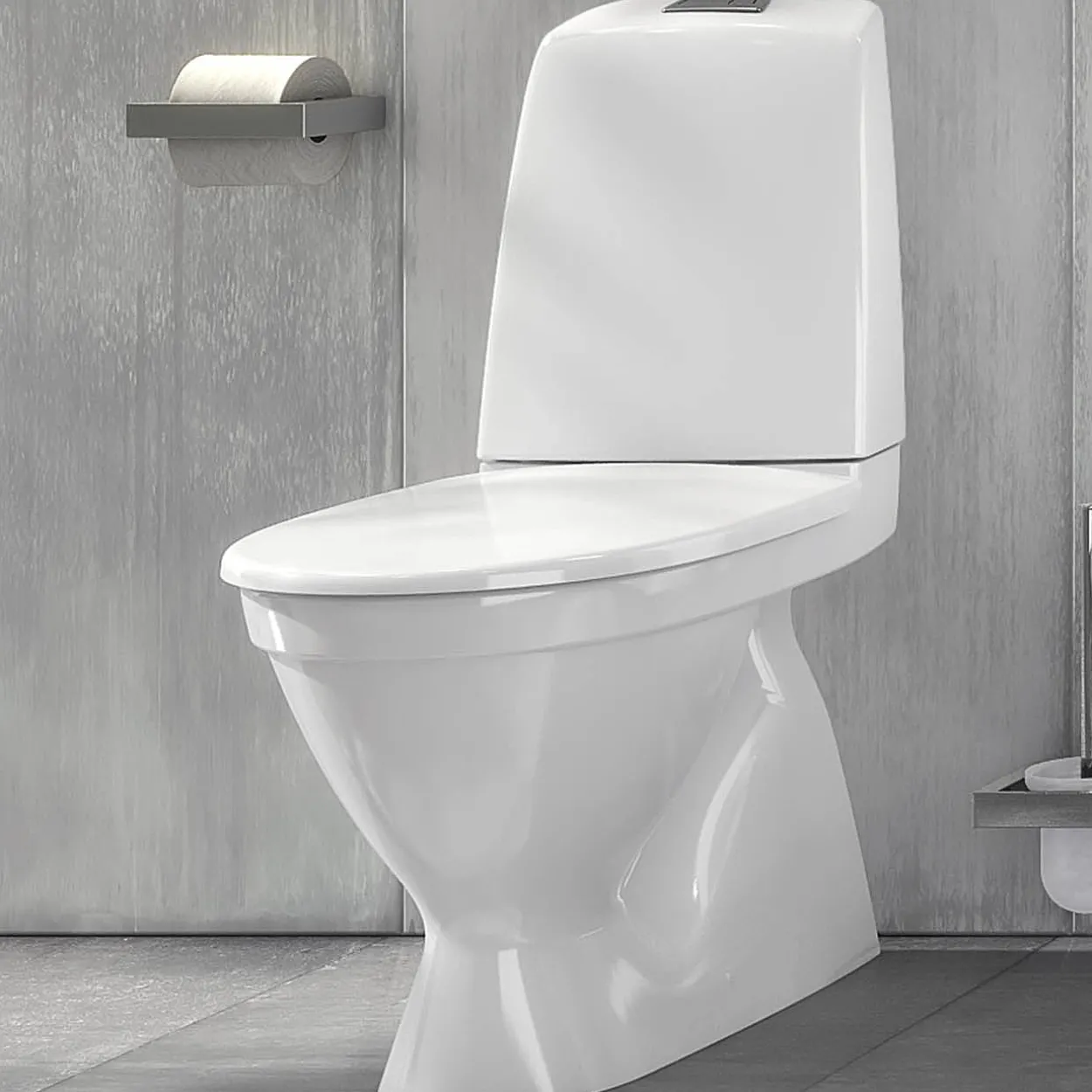 Gustavsberg nautic 1500 c+ m/skjult s-lås & hygienic flush inkl. sete, for liming