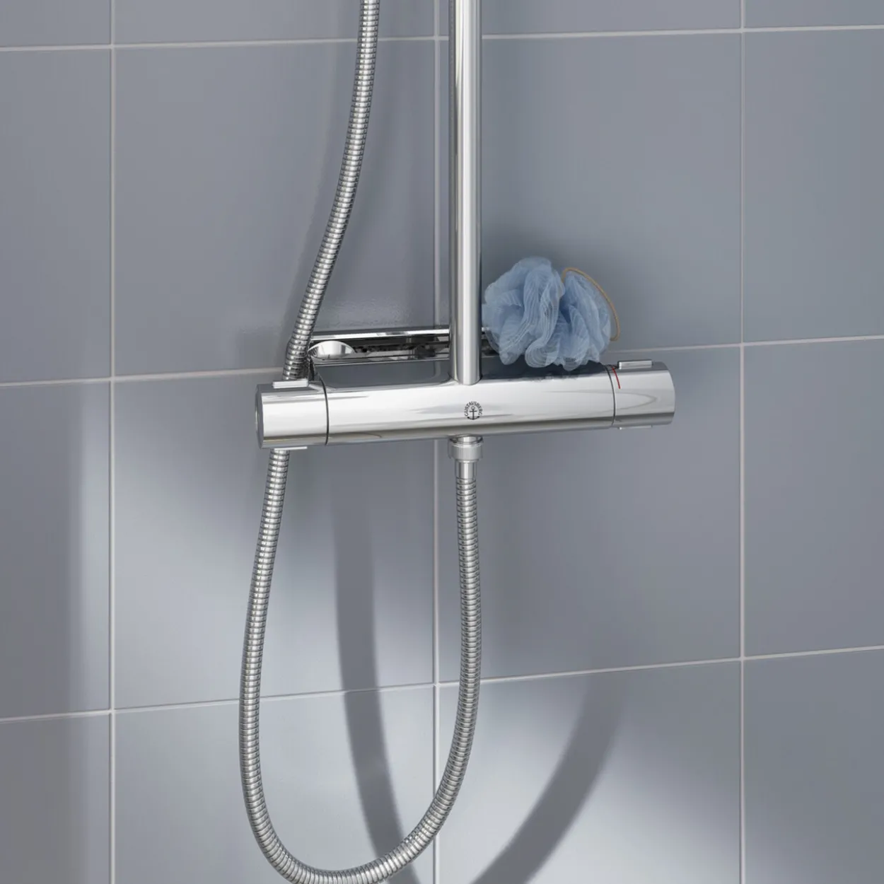 Gustavsberg nautic dusjtermostat opp+ned blyfri krom