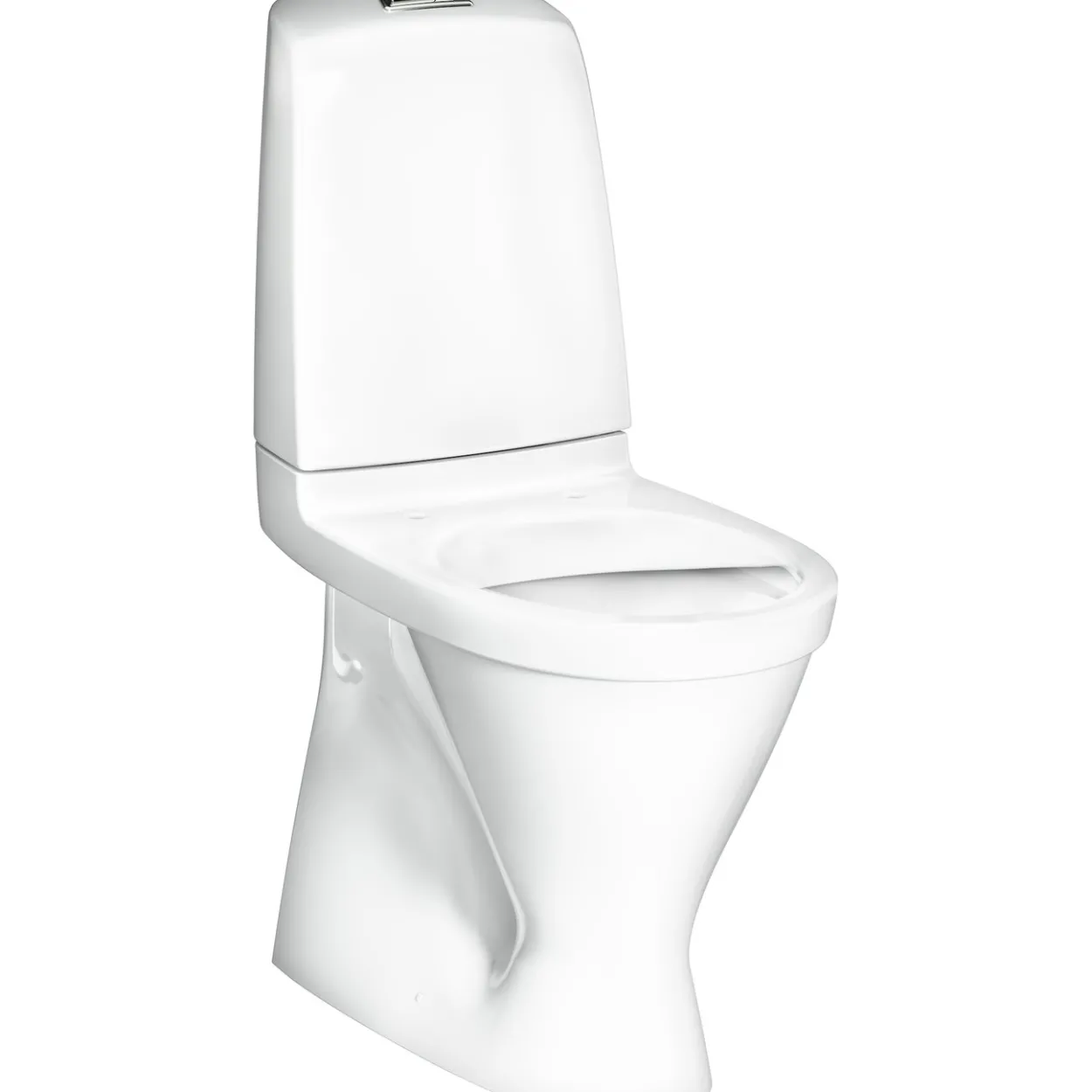 Gustavsberg nautic 1546 m/skjult s-lås & hygienic flush, høy modell