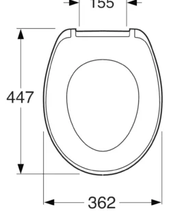 Gustavsberg saval toalettsete i hardplast soft-close/quick release